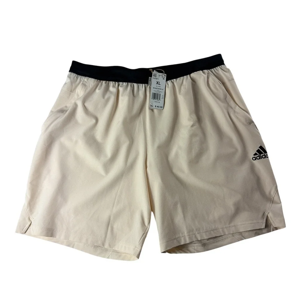 Adidas Mens M Axis WVN 3.0 Training‎ Shorts XL Wonder White HJ7971 New